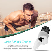 Breathing Trainer Respirator Fitness Equipment Exercise Lung Face Mouthpiece For Household Healthy Care Accessories